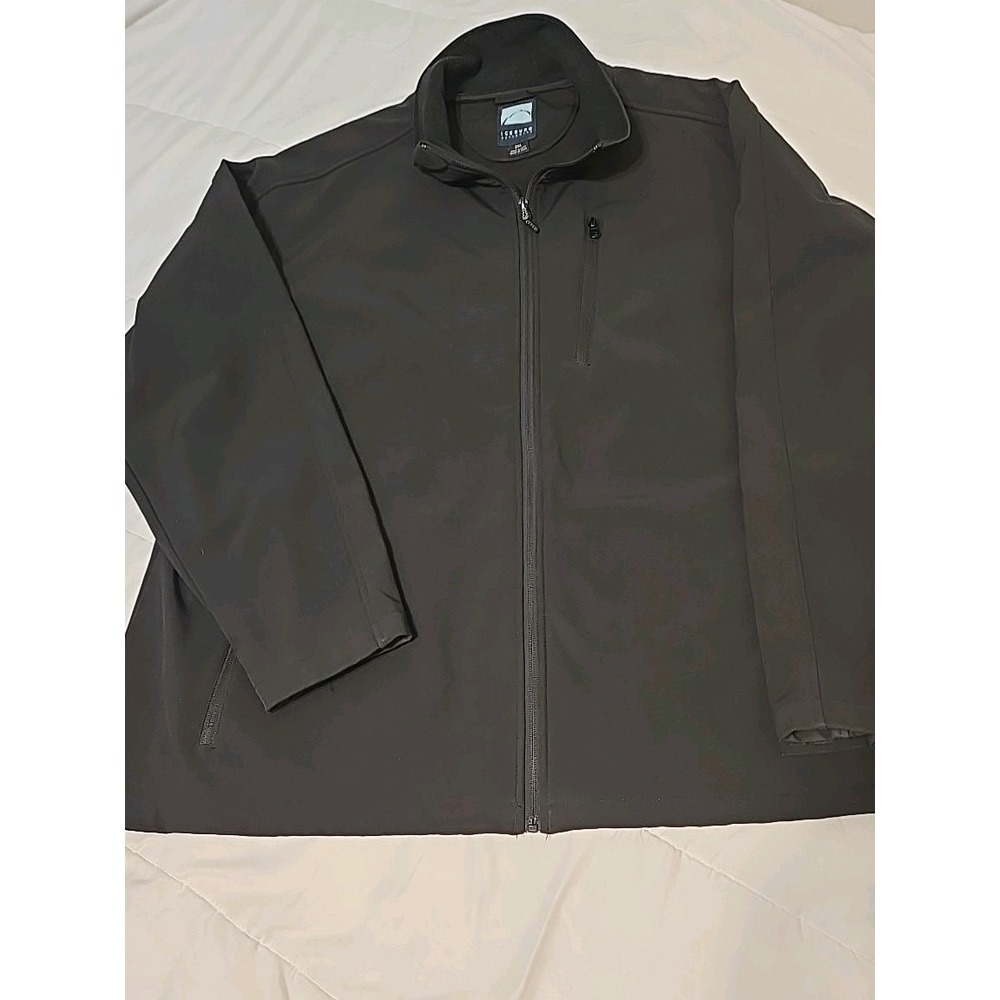 Iceburg Outerwear Soft Shell Jacket Black Full Zip Men's Size 2X